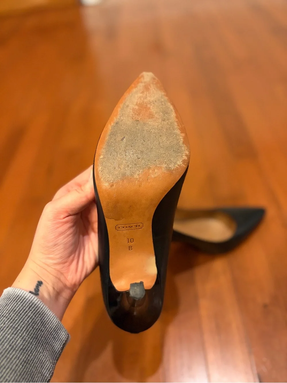 Coach | Classic Black Pointed-Toe Stiletto Pumps 4in